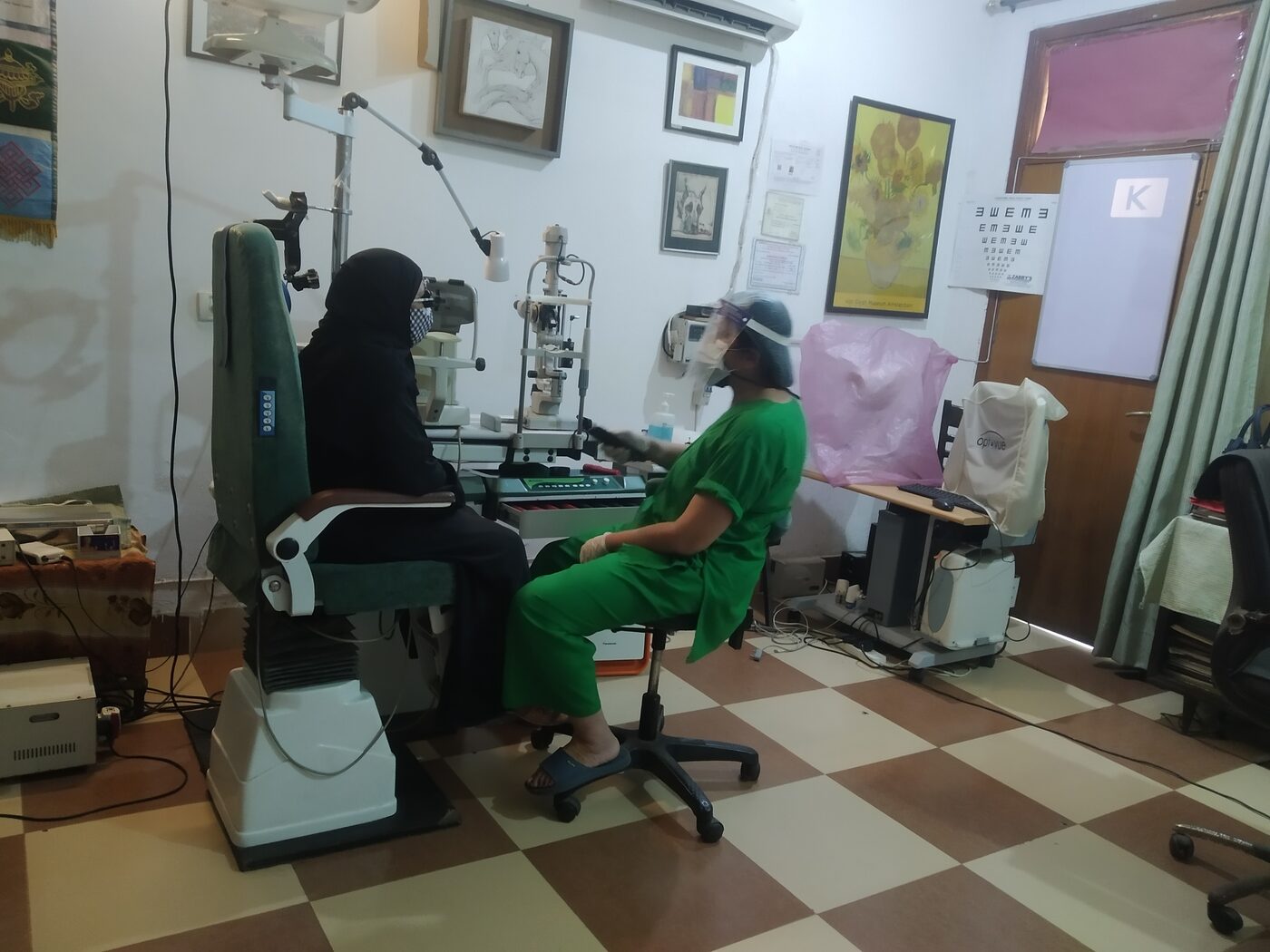 Diagnostic examination in the OPD